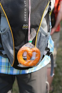 Wandern mit Burger Brezeln